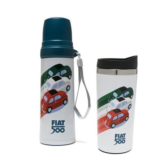 Set 2 Thermos Fiat 500 design