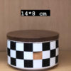 Bocal Damier 14*8 cm