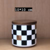 Bocal Damier 10*10 cm