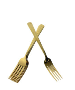 6 Fourchettes à table Dorées CS-4