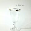 6 Verres à pied Bella