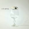 6 Verres à pied Claudia