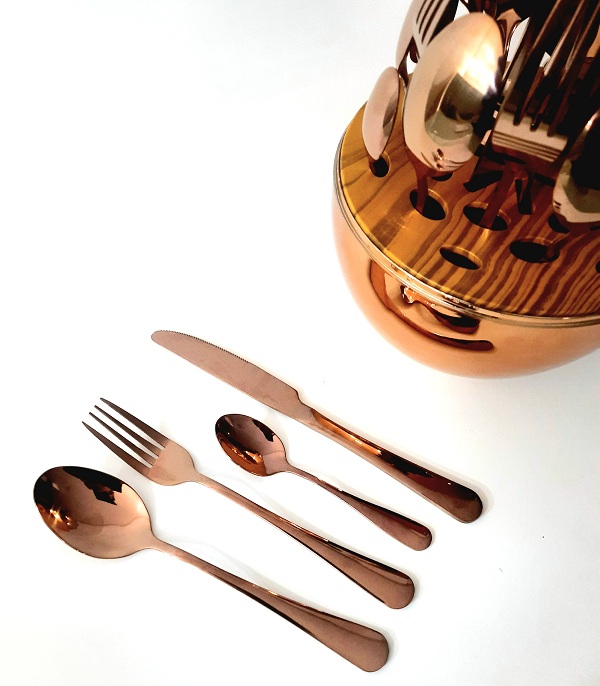 Ménagère œuf 24 pcs Rose-Gold – Image 2