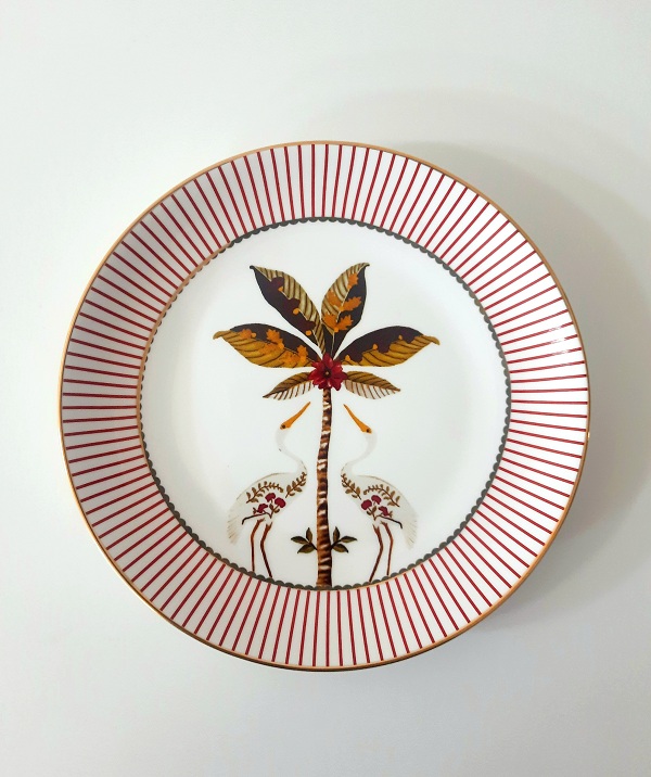 6 Assiettes à Gâteau La Majorelle Blanche