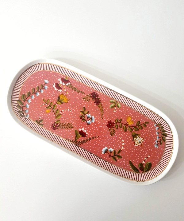 Plat Ovale La Majorelle Rose