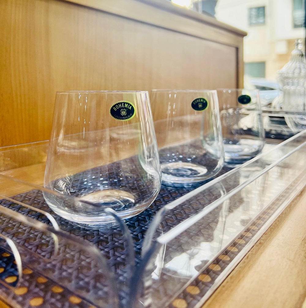 6 verres à jus Bohémia