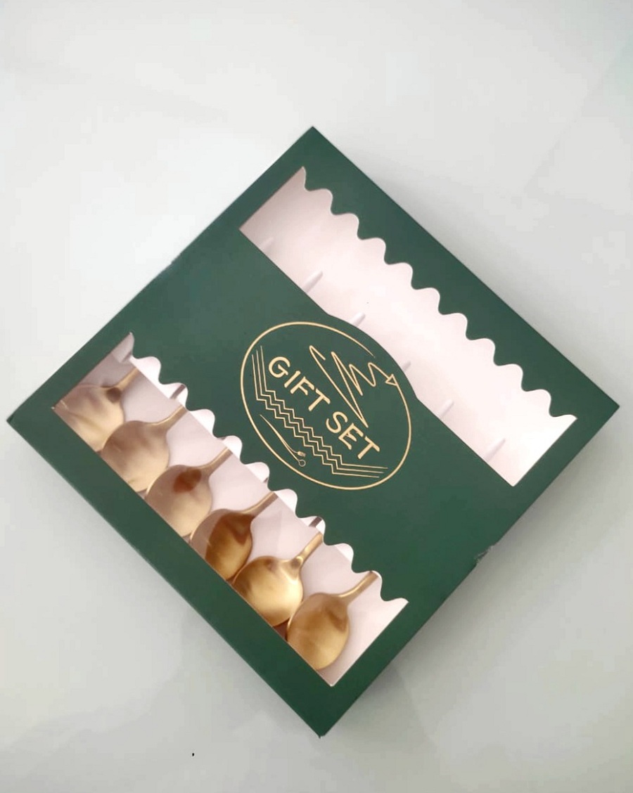 6 Cuillères Café Nuage doré – Image 2