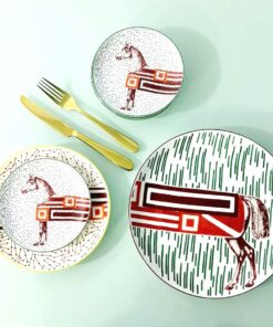Service de Table Hippodrome 18 pcs