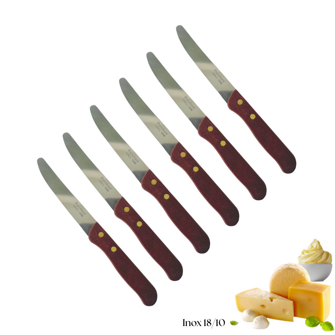 6 couteaux à tartiner