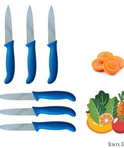 6 couteaux à légumes