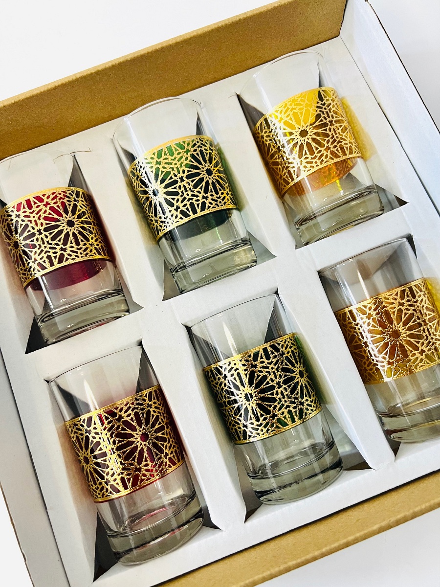 6 verres à thé