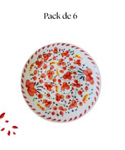 6 Assiettes à Gâteaux