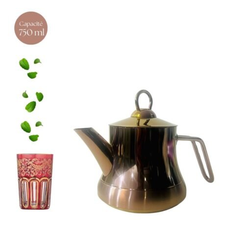 Théière rose-gold