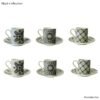 6 Tasses à Café black