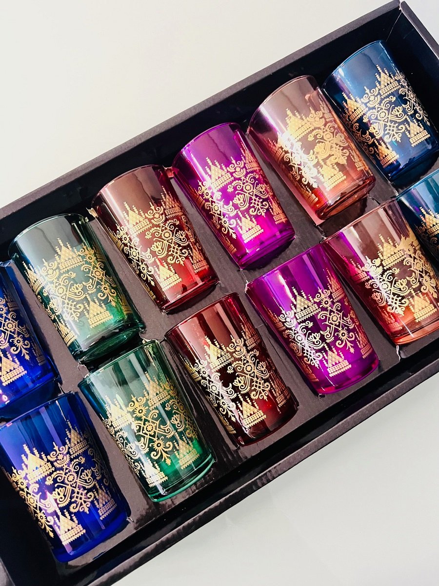 12 verres à thé